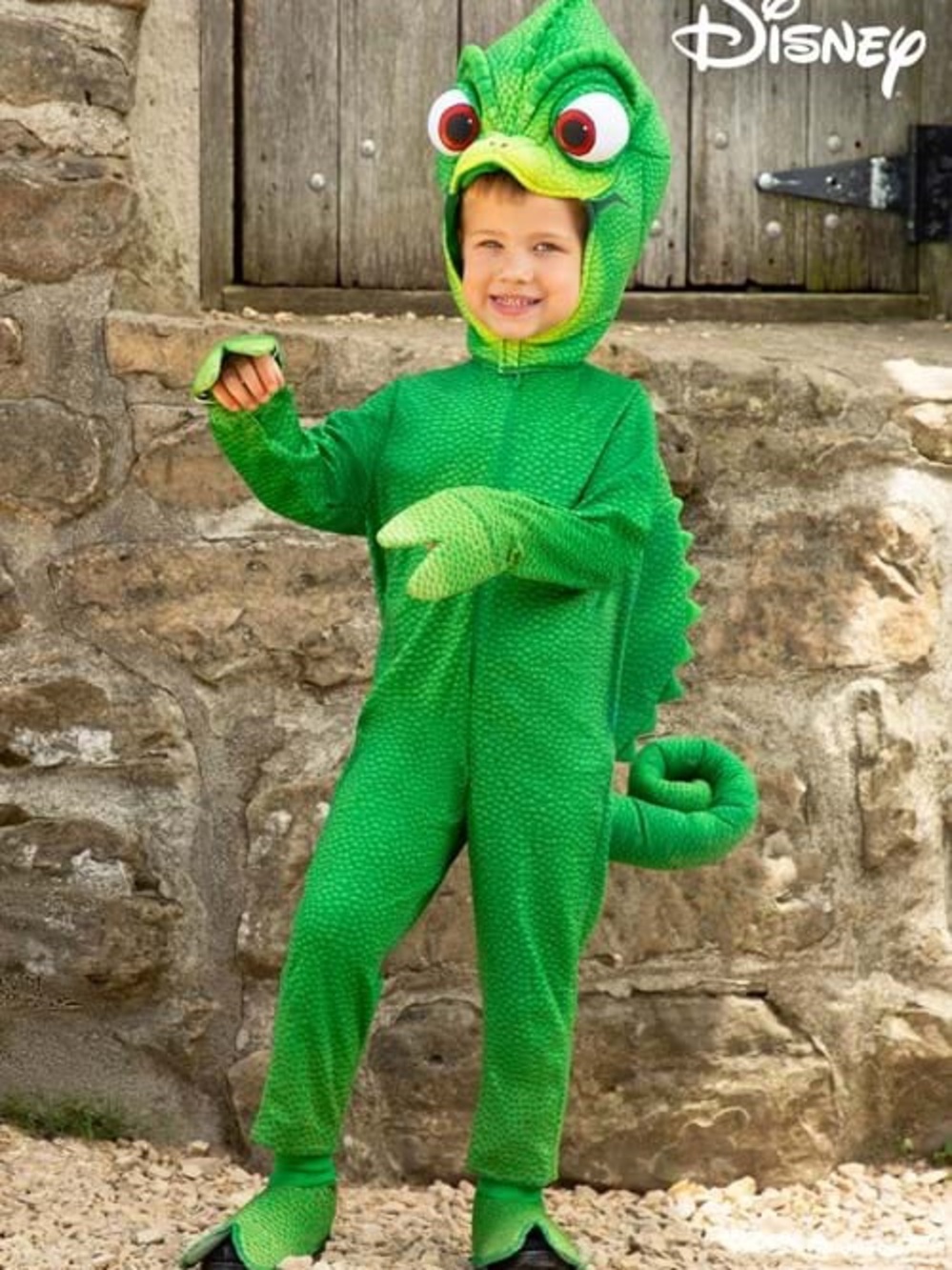 Disney Green Pascal Chameleon Costume with Hood and Tail - Size 2T